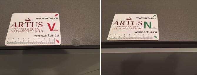 Abplatzung im Kantenbereich
